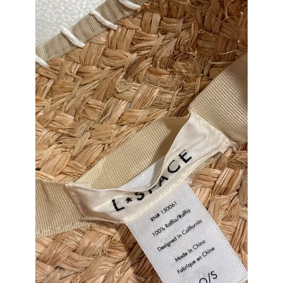LSPACE Del Mar Visor in Natural One Size New Womens Straw Hat - Picture 5 of 12